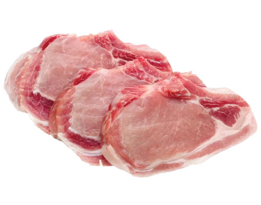 CÔTELETTES DE PORC FRAIS AVEC OS